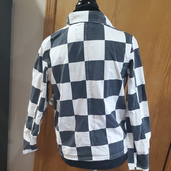 Obey Monochrome Checkered Jean Jacket - Picture 3 of 9